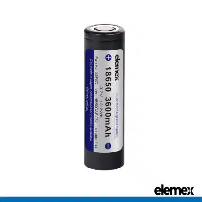 18650 Battery Flat Top 3600mAh Panasonic GAF - Elemex
