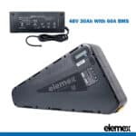 eBike Triangle Battery 48V 30Ah Lithium Pack with 60A BMS + Premium Charger - Elemex