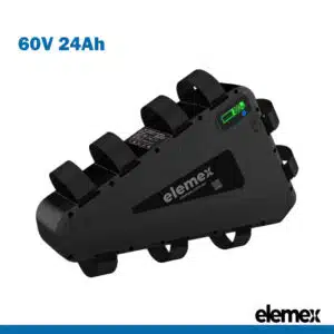Triangle Battery eBike 60V 24Ah Lithium Pack with 60A BMS - Elemex