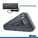  Battery for eBike 60V 25Ah Lithium Pack + Premium Charger - Elemex