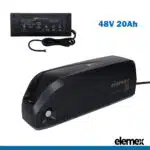 48V 20Ah eBike Battery Downtube Li-ion Pack for up to 2000W Motor Electric Bike + Premium Charger - Elemex