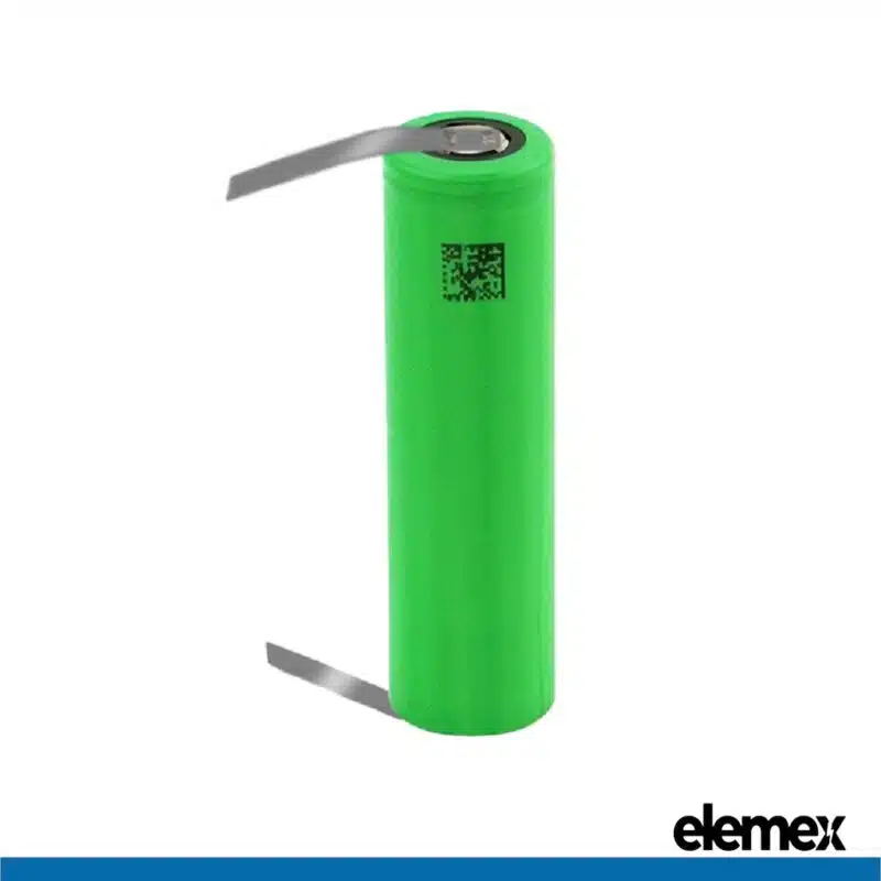 18650 Solder Tabbed Lithium Battery VTC5 (U-Type) - Elemex
