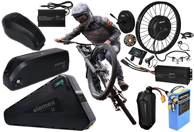 Elemex Premium Lithium eBike Batteries, Chargers & Conversion Kits