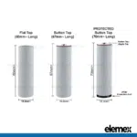 18650 Variations - Flat Top vs Button Top vs Protected version - Elemex