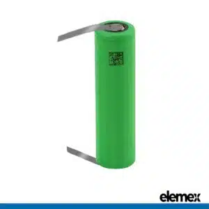 Solder Tabbed 18650 Sony VTC6 3000mAh Li-ion 3.7V Rechargeable Battery (U-Type) - Elemex