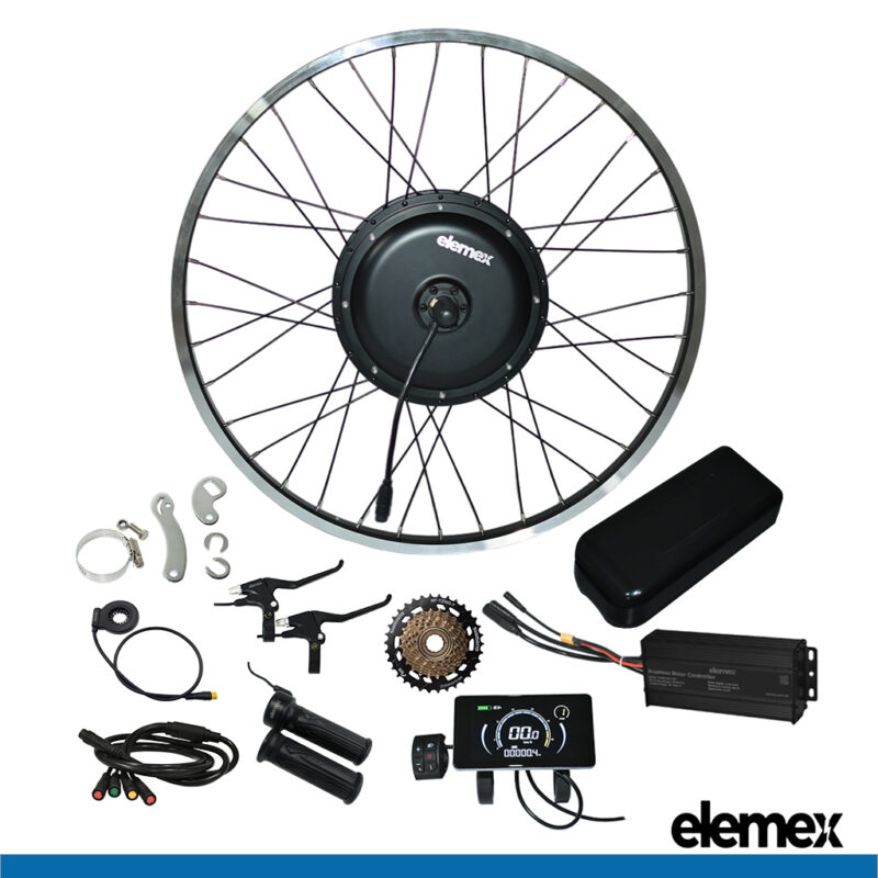 Elemex 2000W 1500W Rear Hub eBike Conversion Kit - Elemex