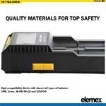 Nitecore D2 Professional Battery Charger Li-ion NiMH AA AAA 18650 26650 + Car Adapter - Elemex