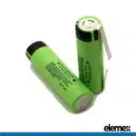 Panasonic NCR18650B 2500mAh 18650 with Solder Tabs Solder TABBED Battery - Elemex