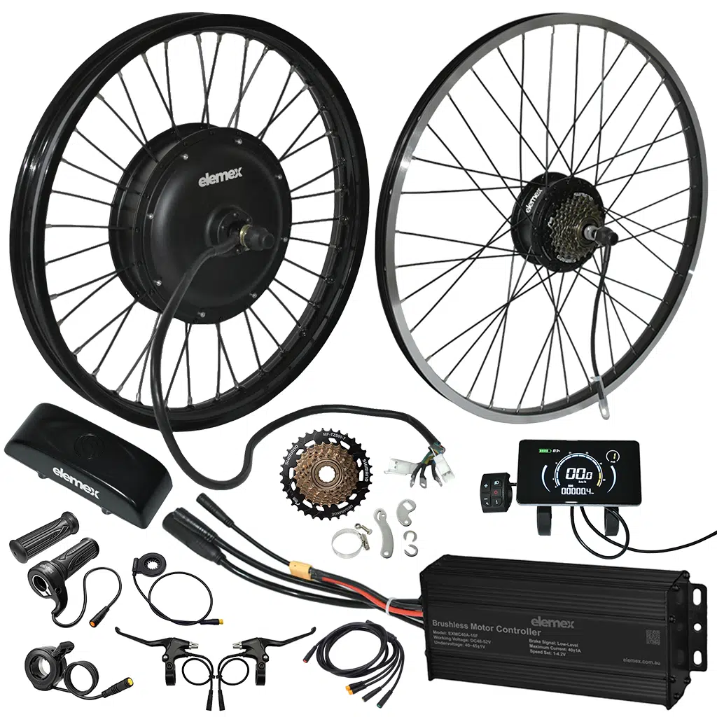 Quality certified elemex eBike Conversion Kits – From 250W to 5000W