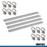 L-Track 1M Square + 12 Rings - Elemex