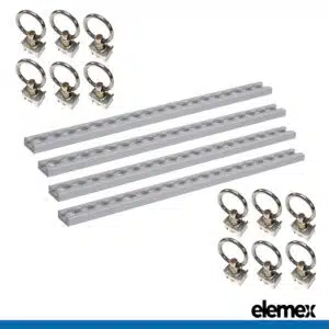 L-Track 1M Square + 12 Rings - Elemex