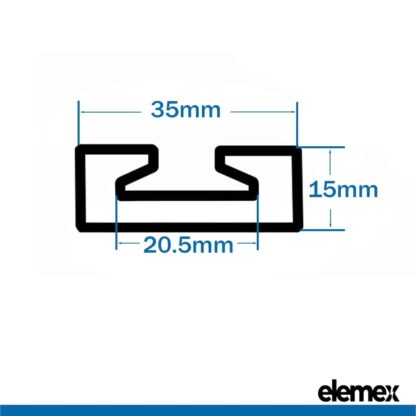 Square Edge L-Track Dimensions - Elemex