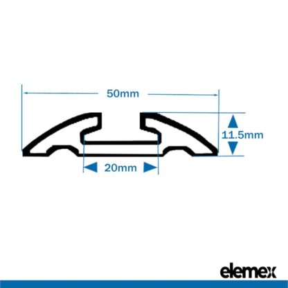 L-Track Sloped Edges Dimensions - Elemex