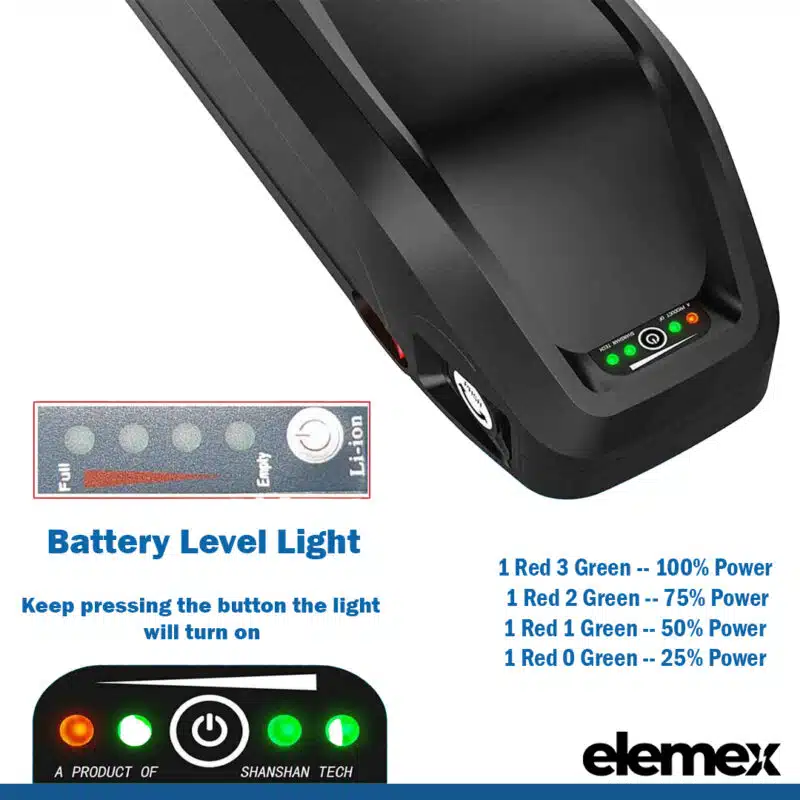 Downtube charge levels - Elemex
