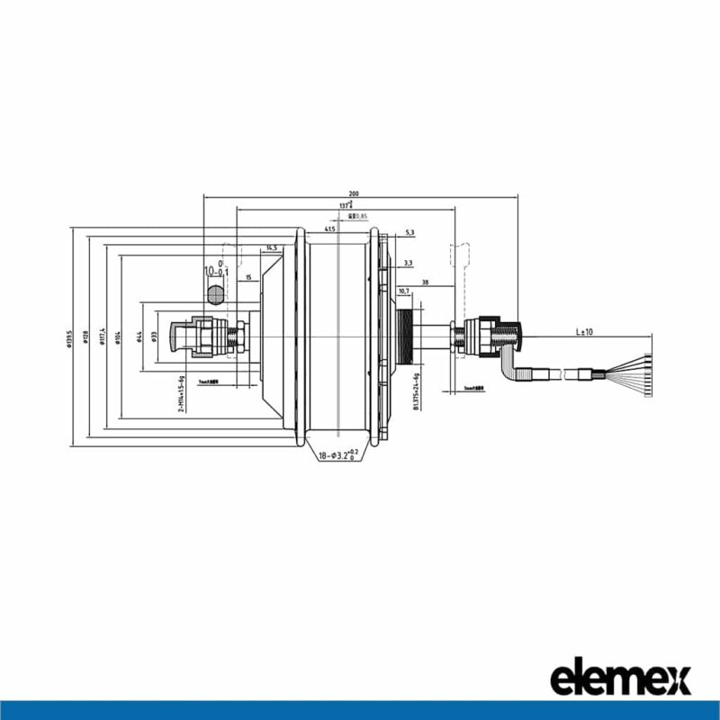 Hub Dimension 250W 500W - Elemex