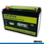 Elemex 12V 100Ah SMART LiFePO4 Battery - elemex