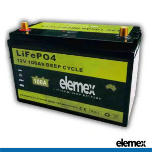 Elemex 12V 100Ah SMART LiFePO4 Battery - elemex