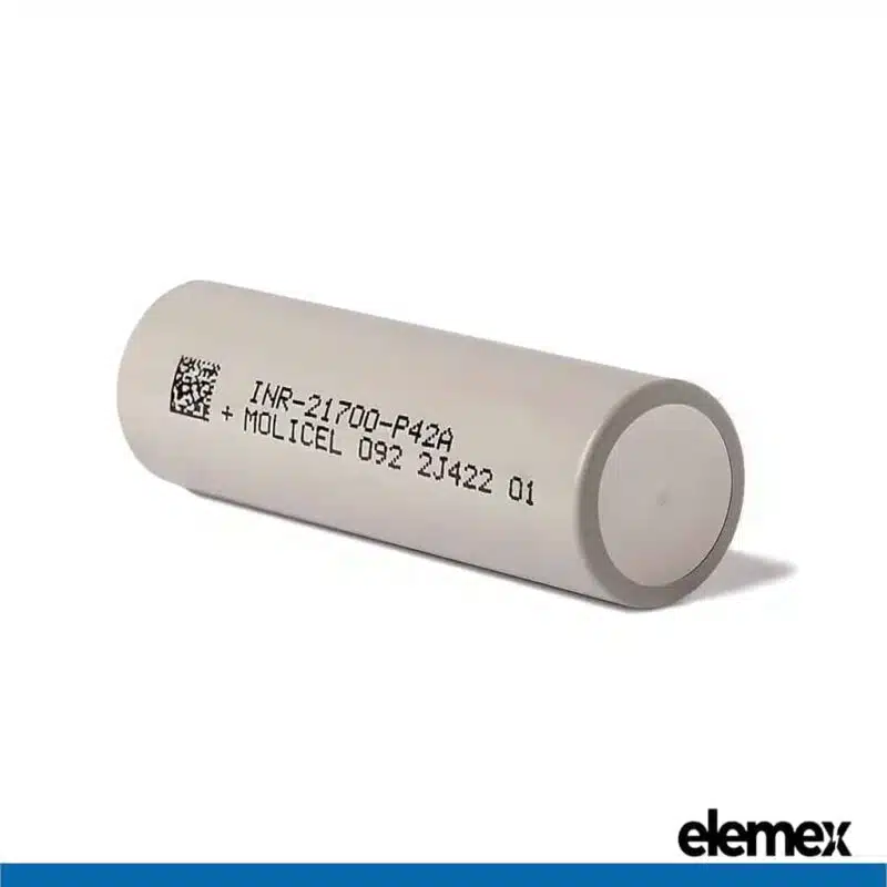 Molicel 21700 P42A 4200mAh Li-ion 3.7V Flat Top Battery - Elemex Molicel 21700 P42A 4200mAh Li-ion 3.7V Flat Top Battery - Elemex