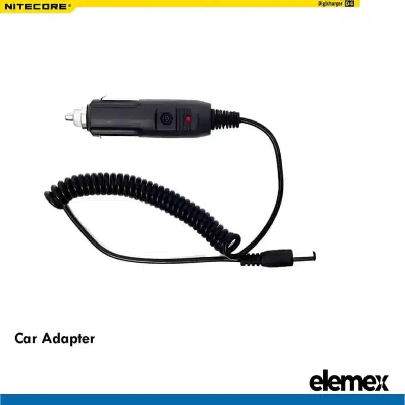 Nitecore D4 Professional Battery Charger Li-ion NiMH AA AAA 18650 26650 + Car Adapter Elemex