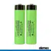 2x NCR18650B Button Top Battery
