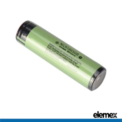 Panasonic NCR18650B with Solder Tabs 3400mAh Li-ion 3.7V Rechargeable Battery Backe Side - Elemex