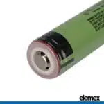 Panasonic NCR18650B with Solder Tabs 3400mAh Li-ion 3.7V Rechargeable Battery - Elemex