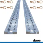 2x 2M Tie Down Anchor Track + 8 Double Stud - Elemex