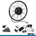 eBike Kit Conversion with Triangle Battery and Charger Rear Hub Motor 5000W - Elemex