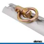 Anchor Track with Double Stud O Ring - Elemex