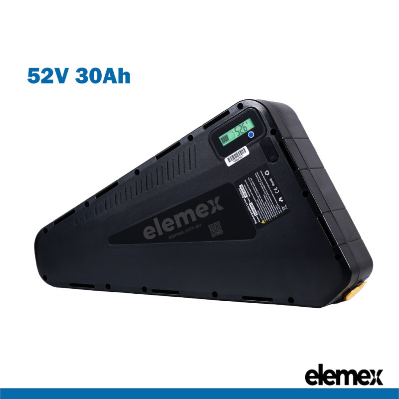 eBike 52V Battery Triangle 30Ah Lithium Pack - Elemex eBike 52V Battery Triangle 30Ah Lithium Pack - Elemex