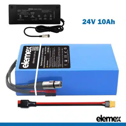 24V 10Ah Rectangular eBike Battery Pack - Elemex