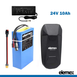 24V Lithium Battery 10Ah eBike Golf Buggy with Waterproof Bag + Charger - Elemex