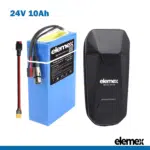 24V 10Ah eBike Golf Buggy Battery Pack with Waterproof Bag - Elemex