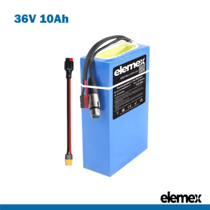 36V 10Ah Rectangle Lithium Battery - Elemex