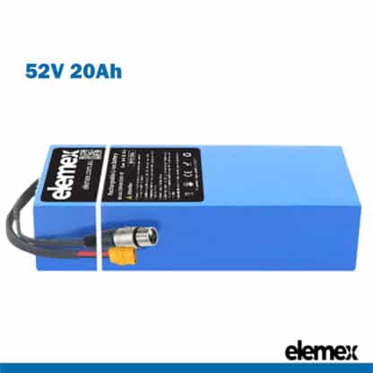 eBike Battery 52V 20Ah Rectangle li-ion Pack - Elemex