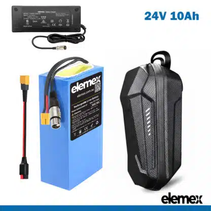 24V Lithium Battery 10Ah eBike Golf Buggy with Waterproof Bag + Charger - Elemex