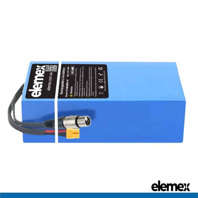 Lithium Battery 24V 10Ah Rectangle - Elemex