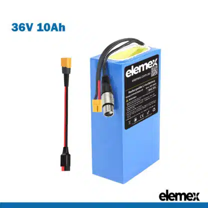 36V 10Ah Scooter Wheelchair eBike Battery Pack with Waterproof Bag - Elemex