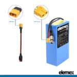 36V 10Ah Rectangle Battery Connector - Elemex