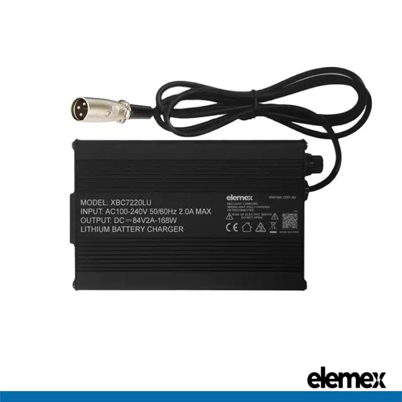 72V 2A Charger - (XLR 18mm) - Elemex