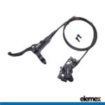 Bike Hydraulic Brake Kit with 4-Piston Calipers (Left) - Elemex