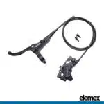 Bike Hydraulic Brake Kit with 4-Piston Calipers (Left) - Elemex
