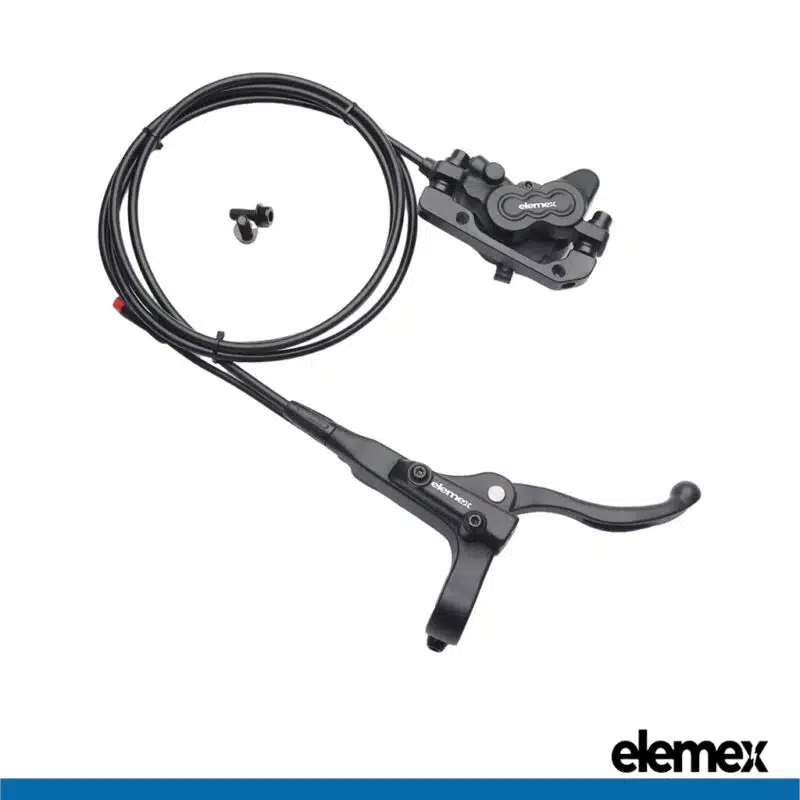 Bike Hydraulic Brake Kit with 4-Piston Calipers (Right) - Elemex