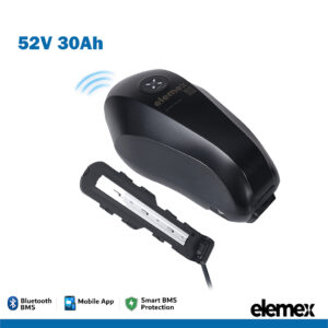 Fuel Tank eBike Lithium Battery 52V 30Ah Lithium Pack with 60A Bluetooth BMS - elemex