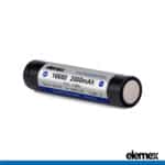16650 Battery (Flat Top) Back - Elemex