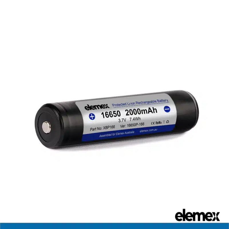 16650 Battery (Protected Front - Elemex