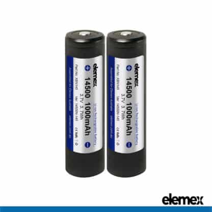 2x 14500 Battery Button Top - Elemex