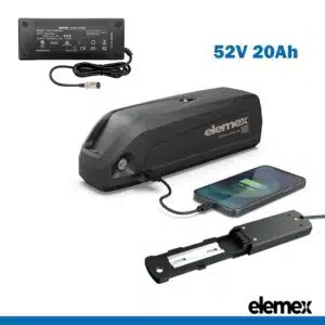 Downtube eBike Battery 52V 20Ah + Charger - Elemex
