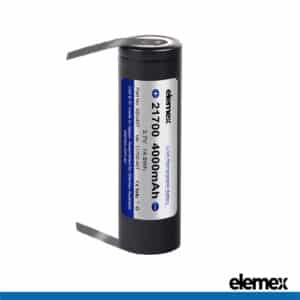 Elemex Tabbed 21700 Battery Cell 4000mAh Li-ion 3.7V 35A (Samsung Cells) - Elemex 