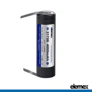 Elemex Tabbed 21700 Battery Cell 4000mAh Li-ion 3.7V 35A (Samsung Cells) - Elemex